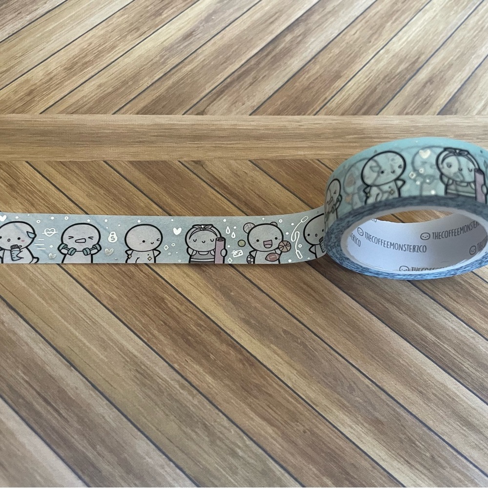 Coffee Monsterz Co Workout Exercise Washi Tape